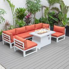 Patio Furniture Leisuremod Chelsea Modern Patio Dining Set