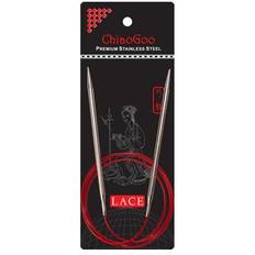 ChiaoGoo Red Lace Stainless Steel Circular Knitting Needles 40"