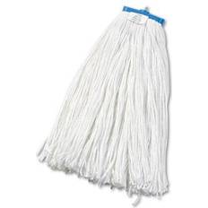 Boardwalk Lie-Flat Wet Mop Head Rayon 24 oz White 12/Carton