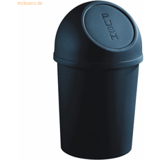 Helit Push top waste bin made of plastic, capacity 6 375