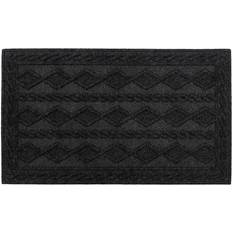 Monochrome Entrance Mats JVL Knit Rubber Grey, Black