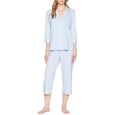 Lauren Ralph Lauren Further Lane Capri Knit Pajama Set - French Blue