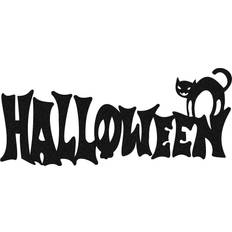 Børneværelse Halloween 2 Vægdekor Sort Emaljeskilte