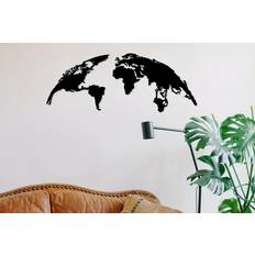 Børneværelse World Map Small 100 cm Vægdekor