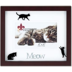 Lawrence Walnut Wood Meow Picture Shadow Photo Frame