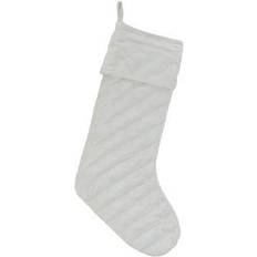 White Stockings National Tree Company 10 In Quilted Stocking