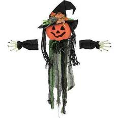 Oranje Beeldjes Northlight Creepy Jack-O-Lantern 3-D Halloween Window Figurine