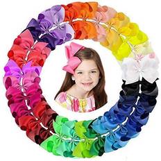 Hair Products 30 Colors 6 Inch Hair Bows Clips Grosgrain Ribbon