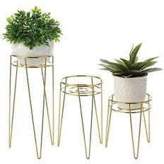 Outdoor plant stands mDesign Metal Indoor/Outdoor Plant Stands Modern Plant Stand Hairpin