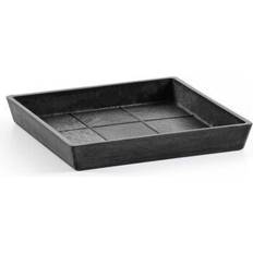 Sous-pots Ecopots Soucoupe Square 20 Gris Foncé 18 x 18 x h. 2,5 cm