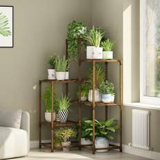 Indoor Outdoor Corner Shelf Plant Holder for 7-Tier
