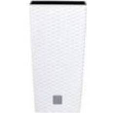 KrysGo White Weatherproof Highly Resistant Pot 26.5 x 26.5 x 50 cm