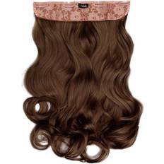 20 inch hair extensions Lullabellz Super Thick Curly Clip In Hair Extensions 20 inch Chocolate Brown