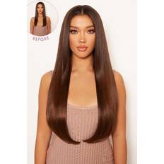 Gold Clip-On Extensions Lullabellz Thick 24" 1 Piece Straight Clip In Hair Extensions Golden