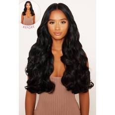 Musta Clip-On -pidennykset Lullabellz Super Thick 22 5 Piece Curly Clip In Extensions