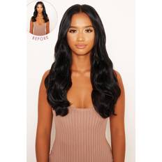 Thickening/Volume Clip-On Extensions Lullabellz Thick Curly Clip In Hair Extensions 16 inch Natural Black