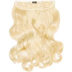 Lullabellz Thick Curly Clip In Hair Extensions 20 inch Pure Blonde