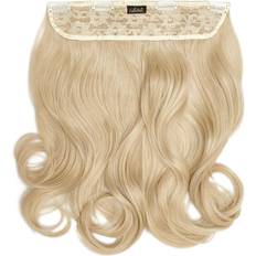 Lullabellz Thick Curly Clip In Hair Extensions 16 inch Champagne Blonde