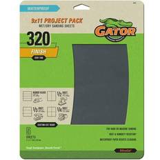 Gator 4473 320 Grit Sandpaper 9 Inch x 11 Inch 5 Sheets