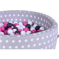 Bällebad-Sets Knorrtoys Bällebad soft Grey white dots mit 300 Bällen