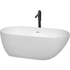 Black Built-In Bathtubs Wyndham Collection Melissa (WCOBT100060SWATPBK)