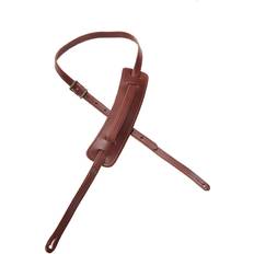 Red Straps Levy's Leathers M25-BRG 50's Style RNR Leather Guitar Strap