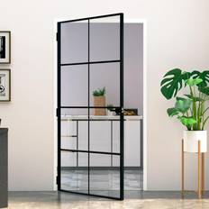 Aluminium Yderdøre vidaXL 102x201,5 hærdet Yderdør Klart glas (90x200cm)