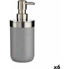 Grey Soap Holders & Dispensers Berilo Grey Plastic Soap Dispenser 350 ml Set of 6