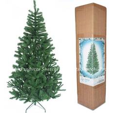 Black Christmas Trees Shatchi Alaskan Pine Black/Green/White Christmas Tree 240cm