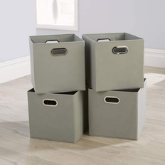 Home Source Non Woven Soft Grey Utility Cube Storage Box