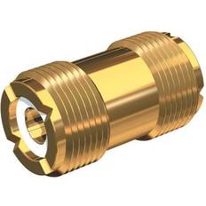 PL-258-G forgyldt messing samlestik