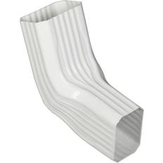 Plastic Roofing White 9.25 H X 3.25 W X A to B Gutter Elbow