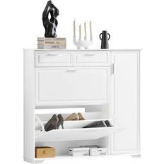 SoBuy Smal Skoskåp FSR104-W Skoställ