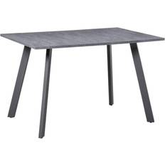 Homcom Grey Dining Tables Homcom Modern Dining Table