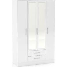 Birlea Larz 4 Door 2 Drawer Wardrobe 123.4x196cm