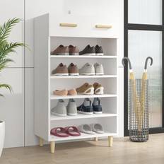 White shoe cabinet vidaXL Cabinet Engineered Wood Shoe Rack