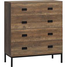 Homcom Bedroom Unit Storage Brown Chest of Drawer 80x95cm
