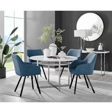 White gloss dining table Furniturebox Adley White Gloss Dining Table