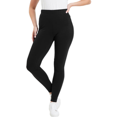 Black Leggings June+Vie Women's Classic Ankle Legging - Black