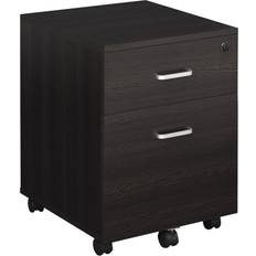 Casters Cabinets Vinsetto Locking Office Filing Black Storage Cabinet 40x54.6cm