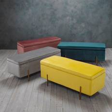 Yellow Stools LPD Furniture Lola Storage Foot Stool