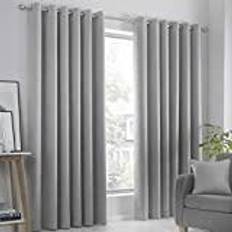 Fusion Strata Woven Eyelet Lined Curtains