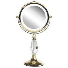 Guldiga Sminkspeglar Beliani Cosmetic mirror Lumarko LED cosmeti. [Levering: 6-14 dage]