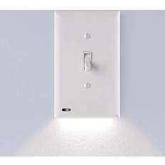 Electrical Outlets & Switches on sale SnapPower SwitchLight Toggle Switch Wall Plate White