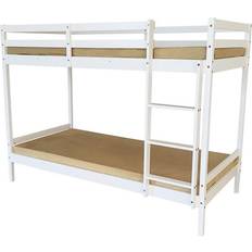 200cm Beds 3ft White Frame Mecor Bunk Bed 97x198cm