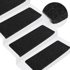 Monochrome Stair Carpets vidaXL Self-adhesive Stair Mats Grey