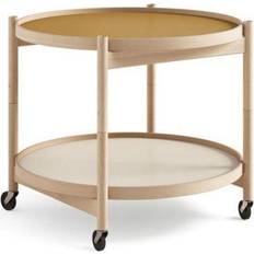 Beige Mesas auxiliares Brdr. Krüger Carrito Bølling Tray Table 60 Sunny Mesa auxiliar