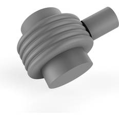Allied Brass Two-Inch Cabinet Knob with Groovy Ring Detail