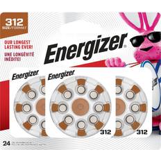 Hearing aid battery 312 Energizer Hearing Aid Batteries Size 312, Brown Tab 312 24.0 ea