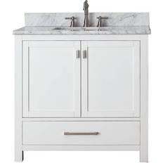 Beige Vanity Units for Single Basins Avanity Modero-Vs36 Modero